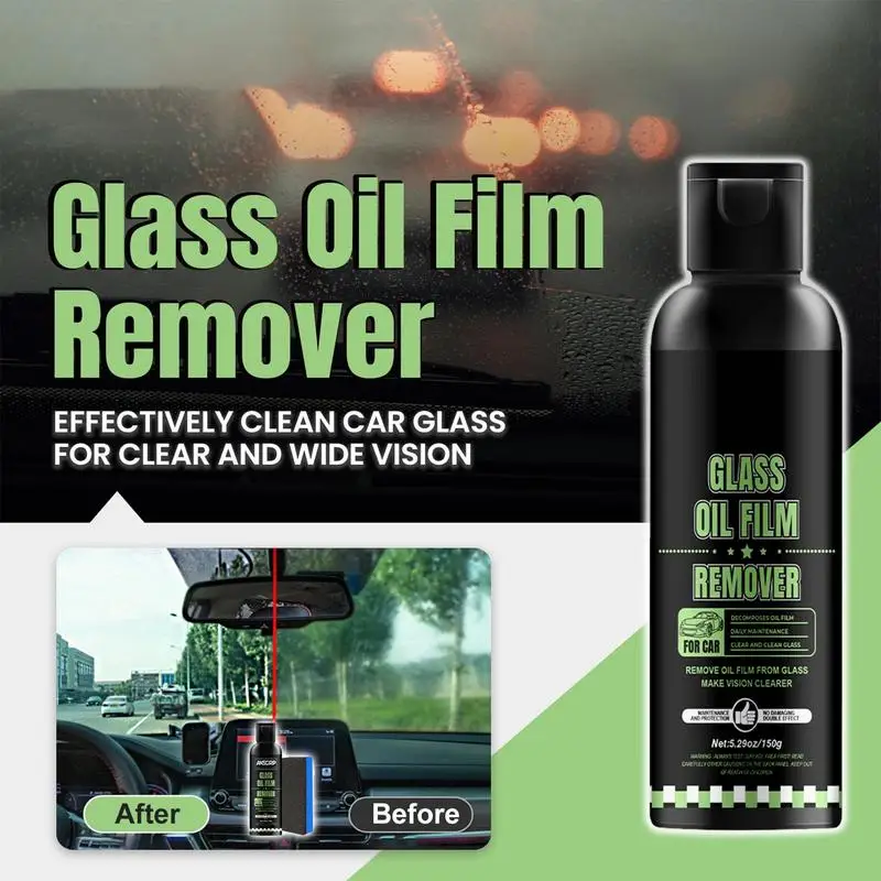 Oil Film Cleaner For Car Window Oil Film Cleaner Oil Film Remover Car Window Cleaner Glass Oil Film Cleaner Windshield Cleaner