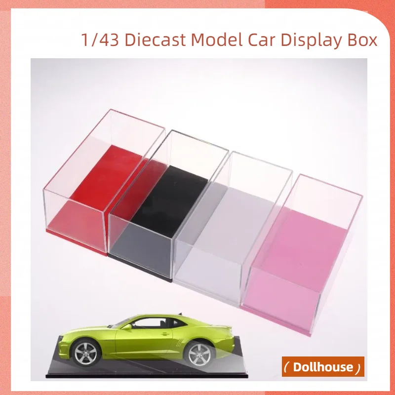

1Pcs 1/43 Diecast Model Car Transparent Display Box Acrylic Storage Box Practical DIY Dustproof Display Rack Toy