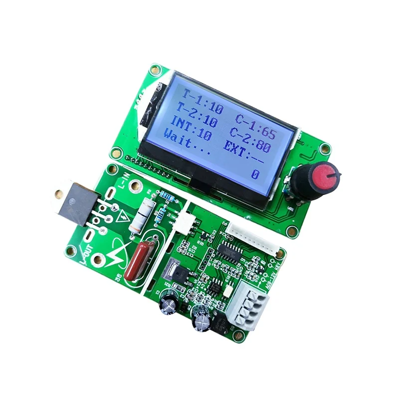 100A/40A LCD display digital dual pulse encoder spot welding machine transformer controller board