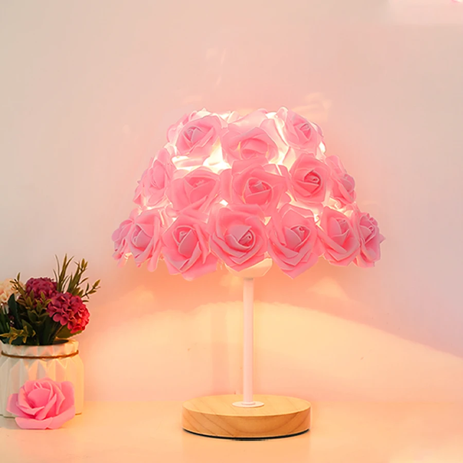 2024 neue moderne Hochzeits dekoration Tisch lampe Valentinstag Geschenk Hochzeit Überraschung kreative Spaß Nachttisch lampe kreative Rose Lampe