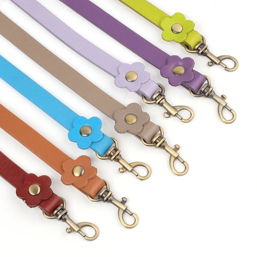 

Vintage Genuine Leather Handbag Handle 41cm Leather Shoulder bag Strap Short Purse Strap Replacement Clutches Handle