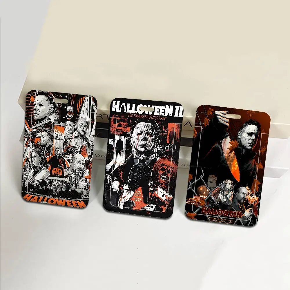 Horror Movie M-michael Myers Lanyard For Keys Chain Credit Card Cover Pass Charm Straps ID Badge Holder Key Accessories Gifts