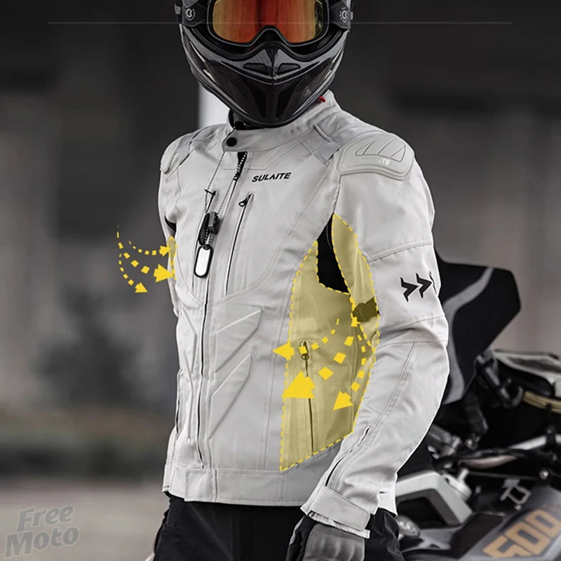 SULAITE Motorcycle Jacket-Dual Sport Motorcycle Jacket Men