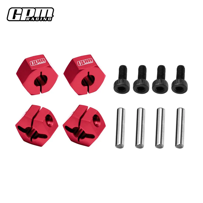 GPM Aluminum 7075 Hex Binders 12MM Complete Set For TRAXXAS MINI MAXX RC Parts