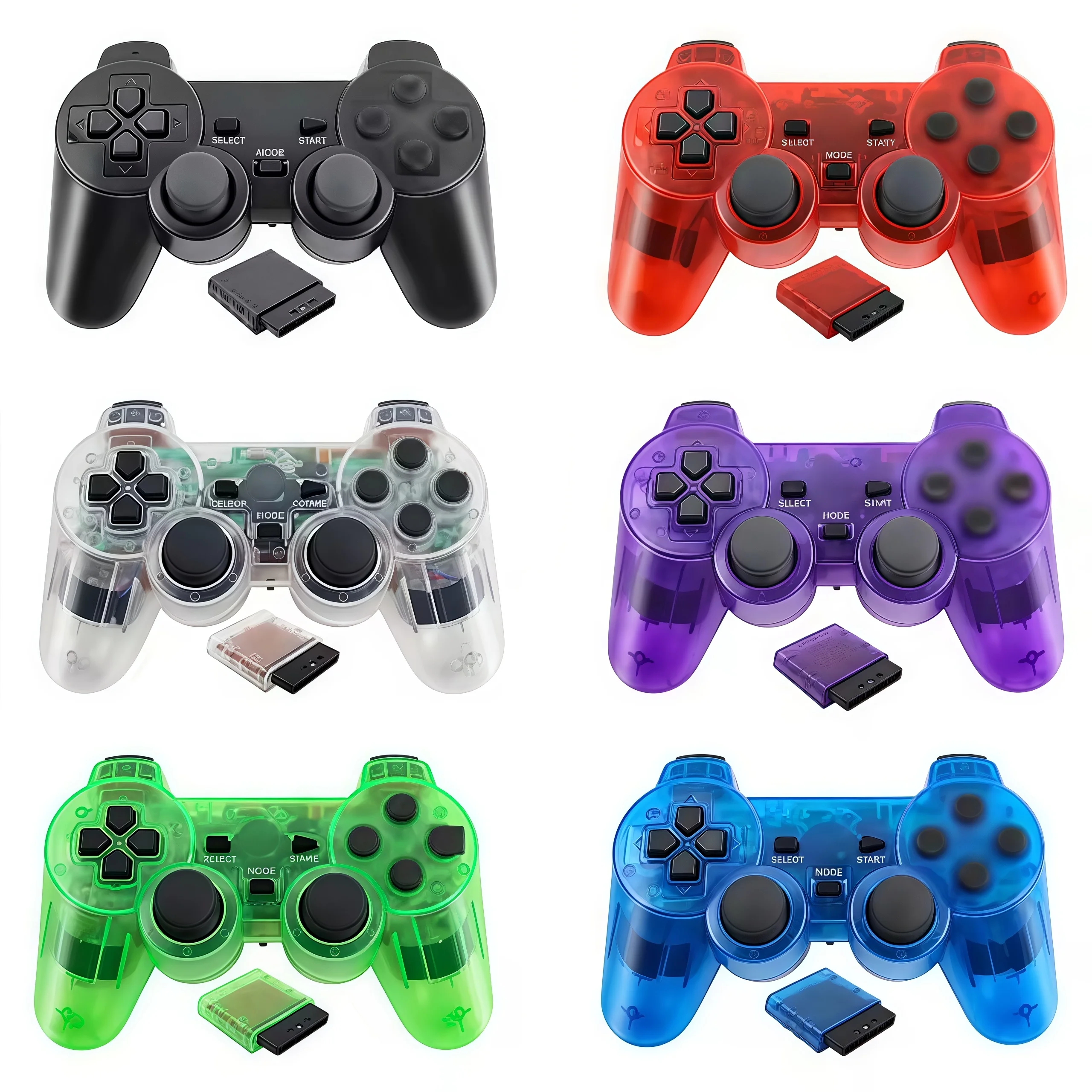 

PS2 Wireless game Controller Gamepad PS2/PS1 for Sony 2.4G Playstation 2 Joystick Game Handle USB PC Game Console dual vibration