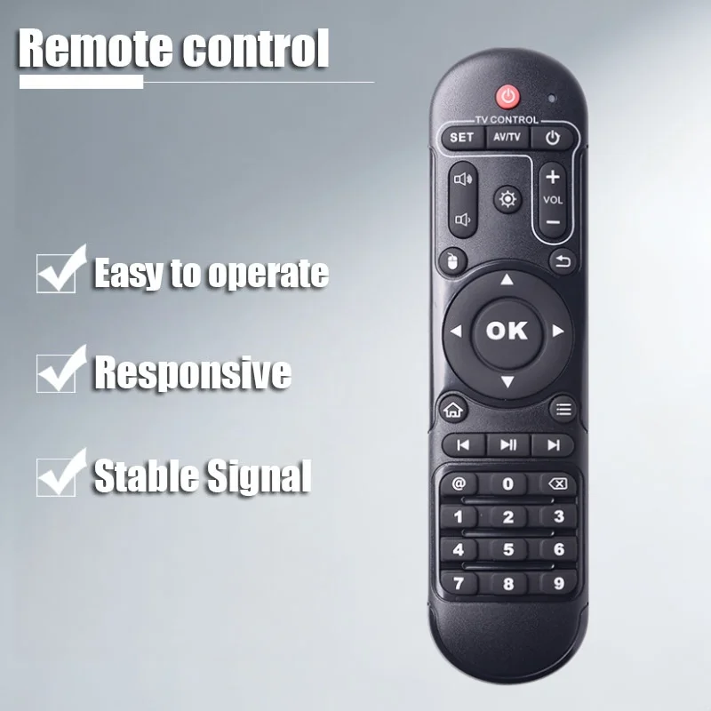 

LY Replacement remote control with learning function, suitable for Android TV boxes. Compatible with X96, X96max, X96 Max,