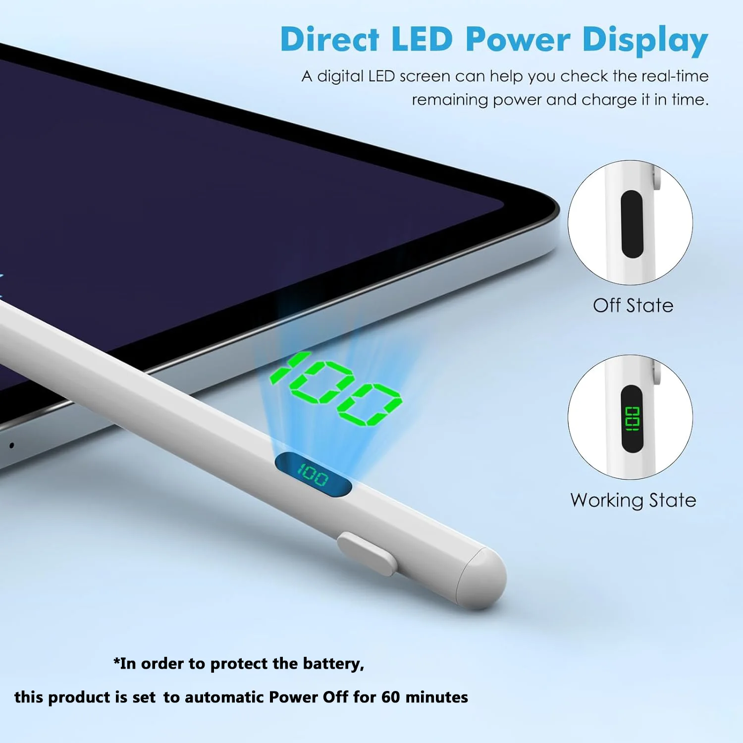 # لقلم أبل 2 1 رفض اليد عرض الطاقة ملحقات iPad iPad 2022 2021 2020 2019 2018 Pro 11 12.9 Air Mini Stylus Pe