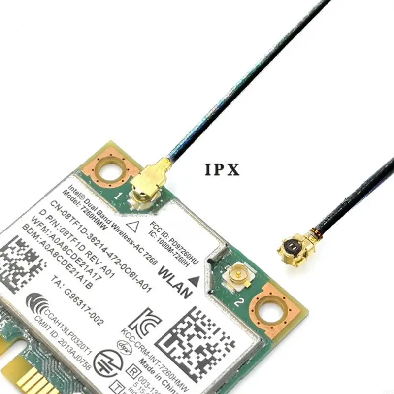 2XPF 2pcs U.FL IPEX MHF4 to RP-SMA 0.81mm RF Pigtail Cable Antenna For Intel AX200