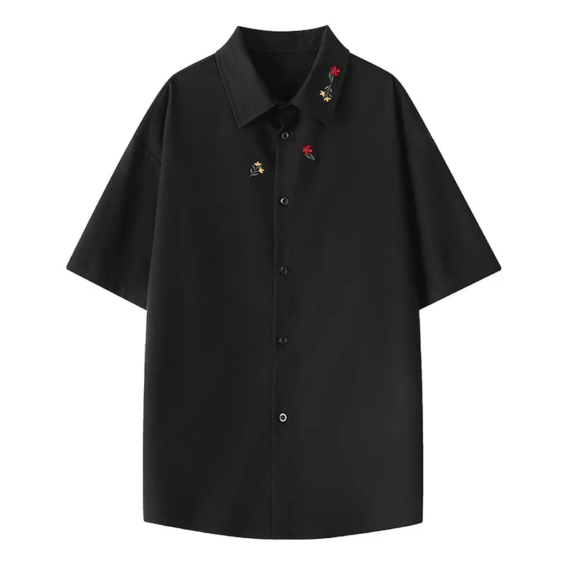 

Casual Short Sleeve Blouse Men's Streetwear Fashion Shirt Streetdress Hombre Male Clothing Spring Autumn Camisa Men's Shirts New