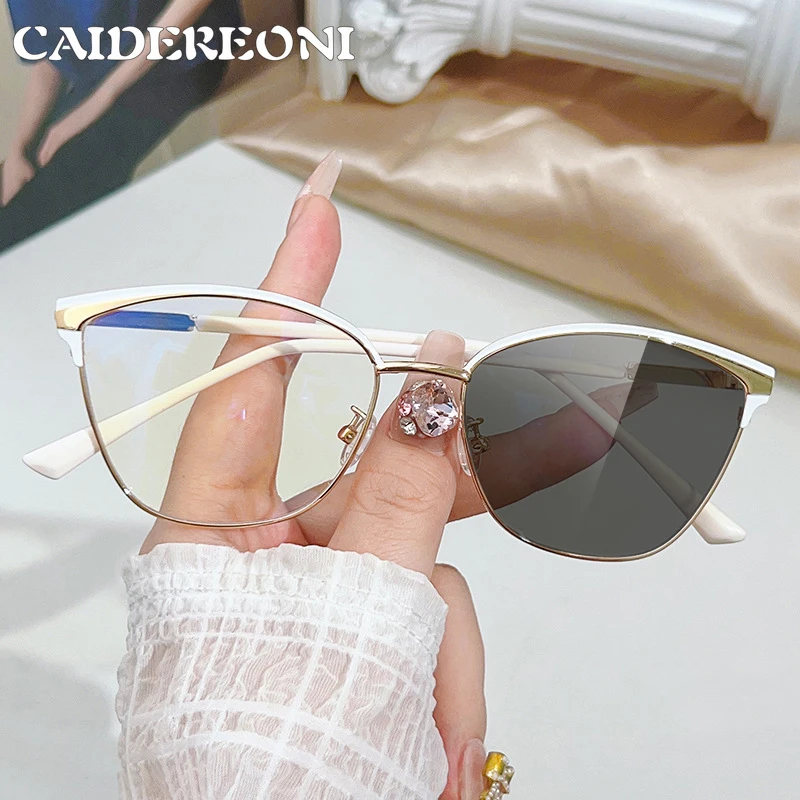 

CAIDERONI Модные новые персонализированные женские очки для чтения с дизайном «кошачий глаз» и защитой от синего света, с возможностью индивидуальной настройки по рецепту YB201