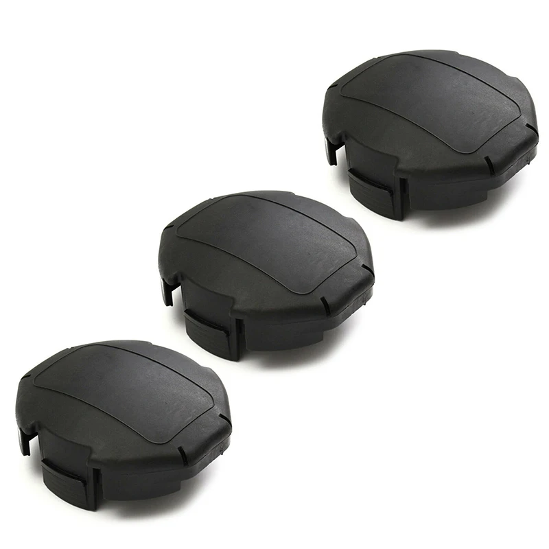 

X472000070 3Pcs Trimmer Head Cover Cap Fit for Shindaiwa Speed Feed 400 Black Plastic