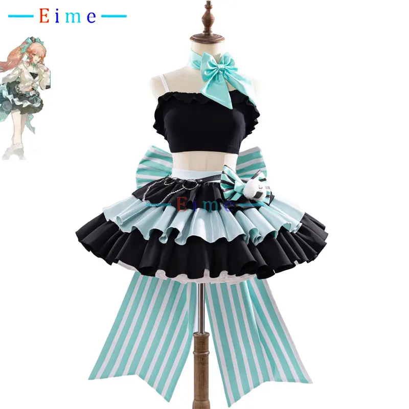 

Game Arknights Haruka Cosplay Costume Women Cute Maid Dress Halloween Carnival Uniforms Party Suits Custom Made