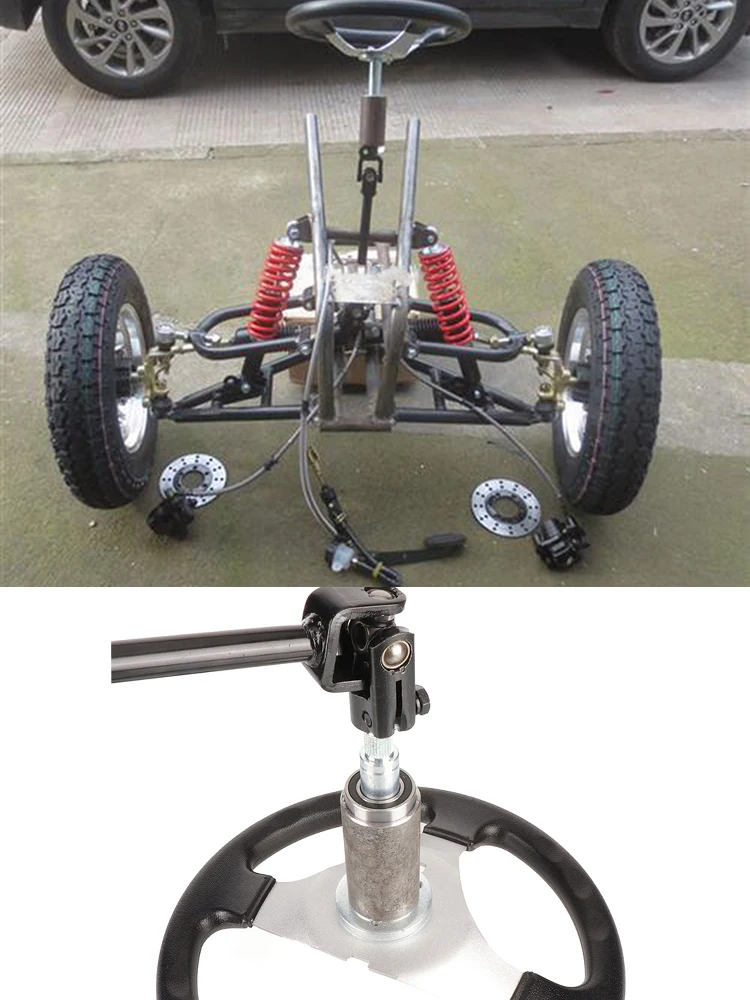 AliExpress NONE Universal Steering Wheel Bracket Bush Fixing Bearing Kit For DIY Electric Go Kart Golf Cart ATV Trike Quad Bike Parts