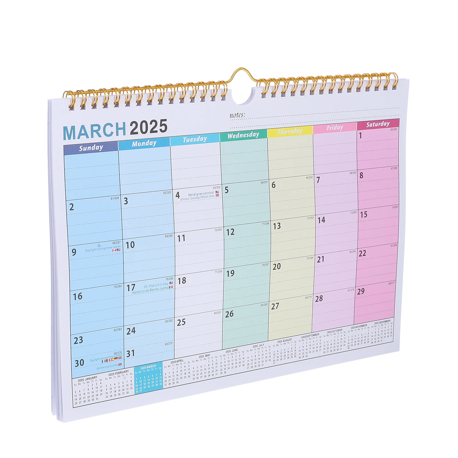 Desk Calendar 2025 Wall Office for Refrigerator Big 2024-2025 Paper Daily Planning