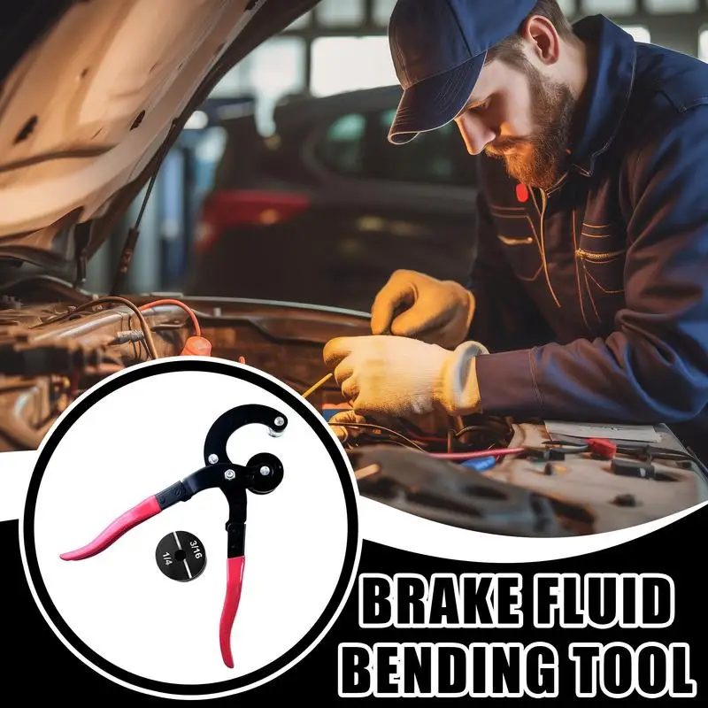 

Tube Bender Manual Pipe Bender Manual Tubing Bending Tool 4-in-1 For Car Brake Pipelines Steel Aluminum Tubes