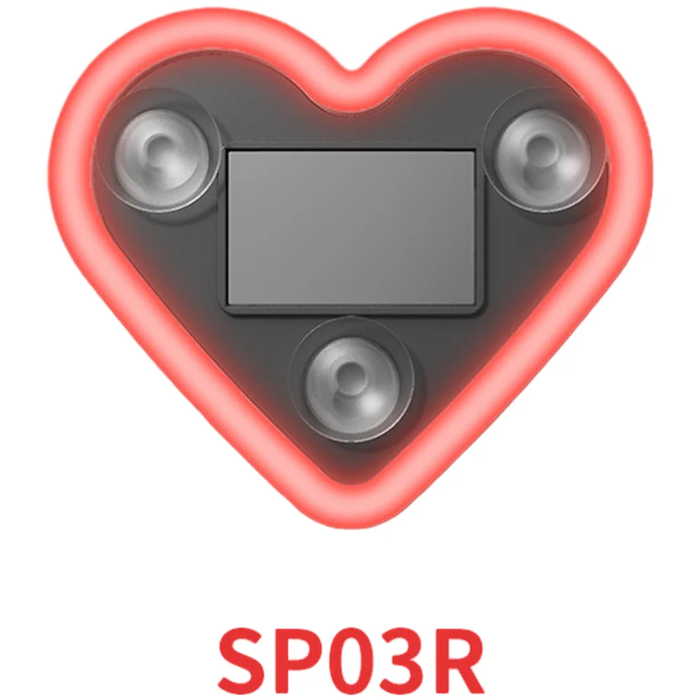 Window Light Display Heart Shape Ambient Light Automatic Charging Customizable Light Effects Interior Door Panel