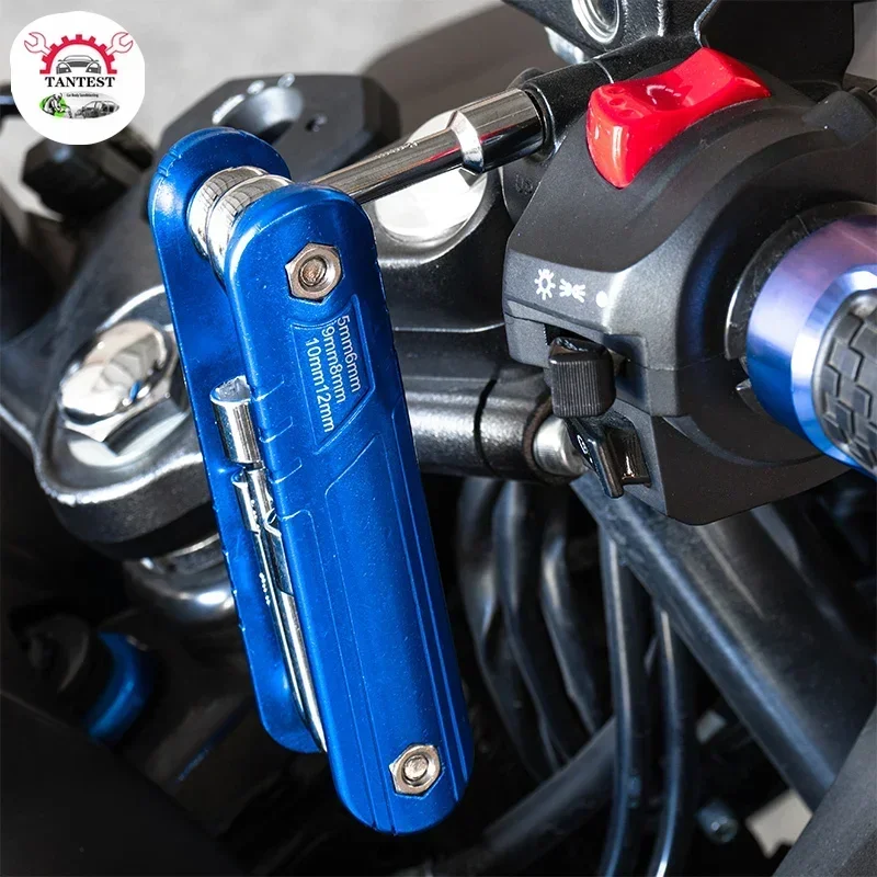 

Инструмент CRIN для ремонта инжектора, складной шестигранный торцевой ключ, Портативный Метрический 5/6/8/9/10/12 мм инструмент для ремонта автомобиля