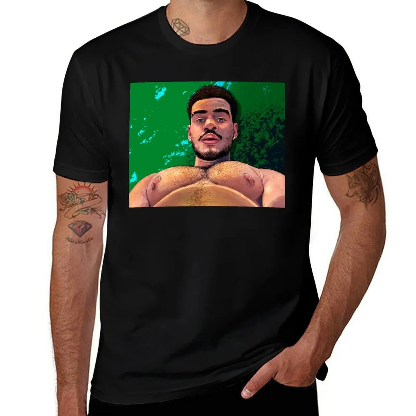 

Titillating T-Shirt cheap stuff valentines boutique clothes boys animal print mens cotton t shirts