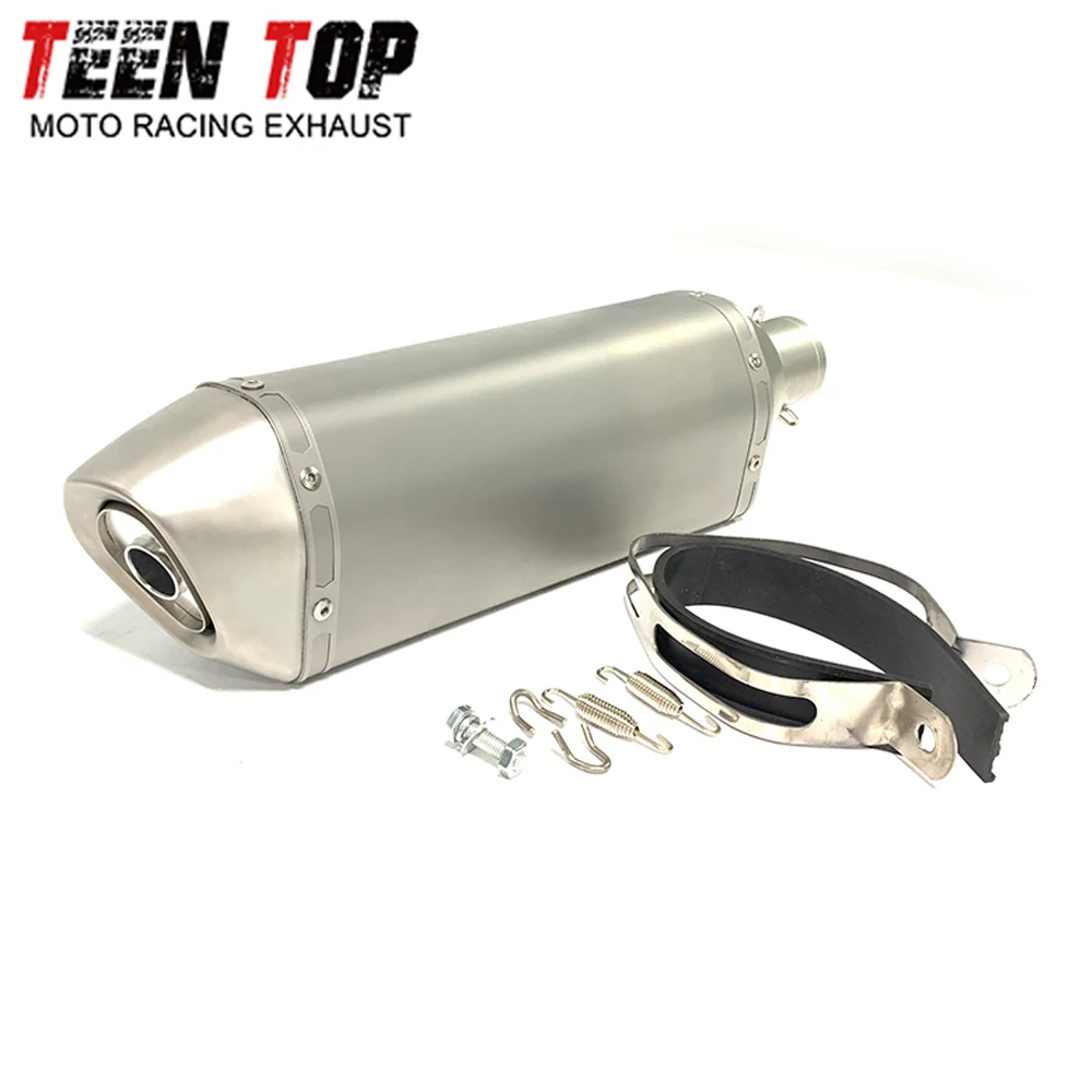 Moto จักรยานไอเสียหนี Muffler ดัดแปลง 51 มม.Z1000 CBR1000R MT09 RS660 CBR650 รถจักรยานยนต์ระบบไอเสียสแตนเลส