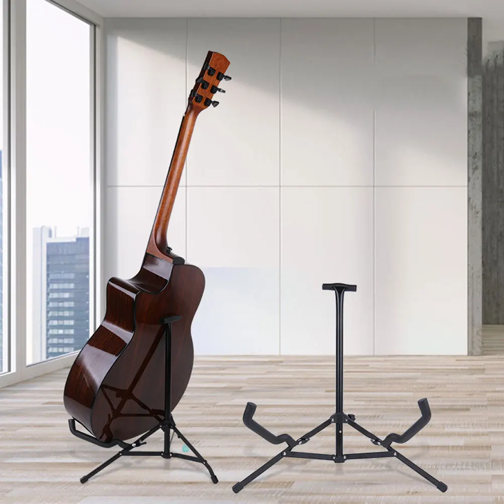 

Compact Folding Guitar Stand Portable Durable Display Bracket Tripod Support Holder for Electric Classical Acoustic Guitar