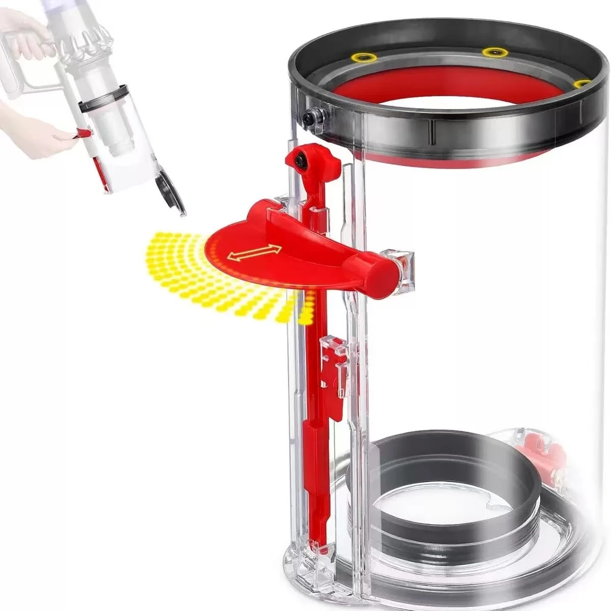 

Новое поступление для пылесоса V11 V15 SV14 SV15 SV22, запасное ведро для пыли, канистра для подметания, большой мусорный бак