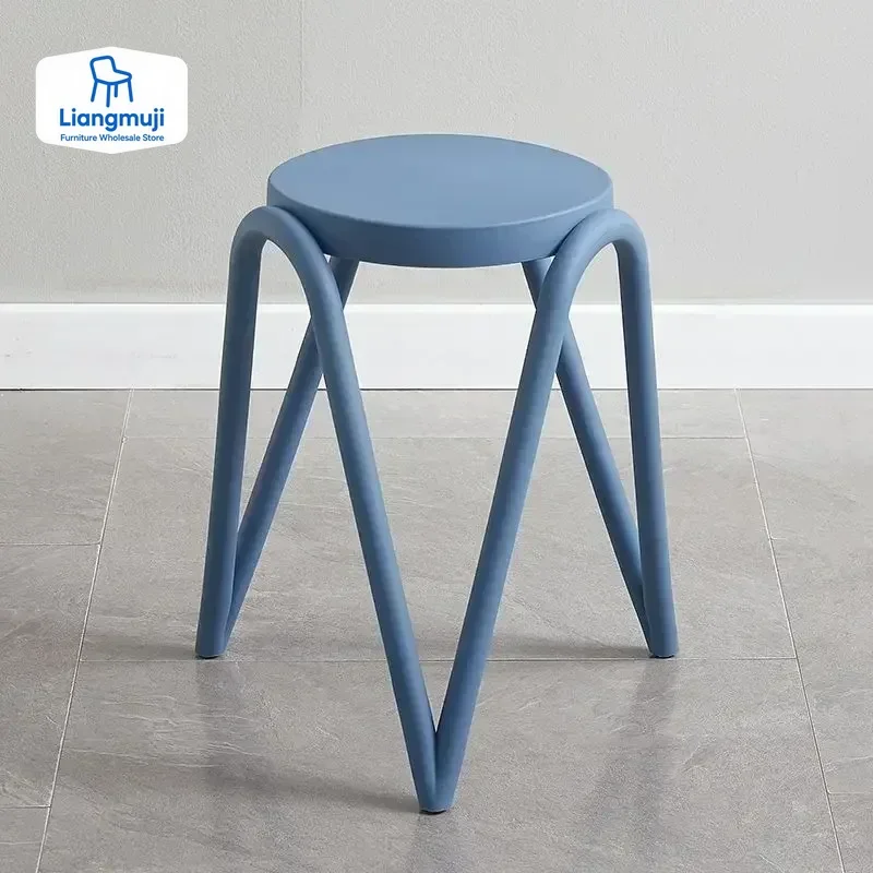 

Пластиковые круглые табуреты, дешевые эстетические новые стильные табуреты для макияжа, модные роскошные продвинутые табуреты Casa Arredamento Mobili, мебель для дома