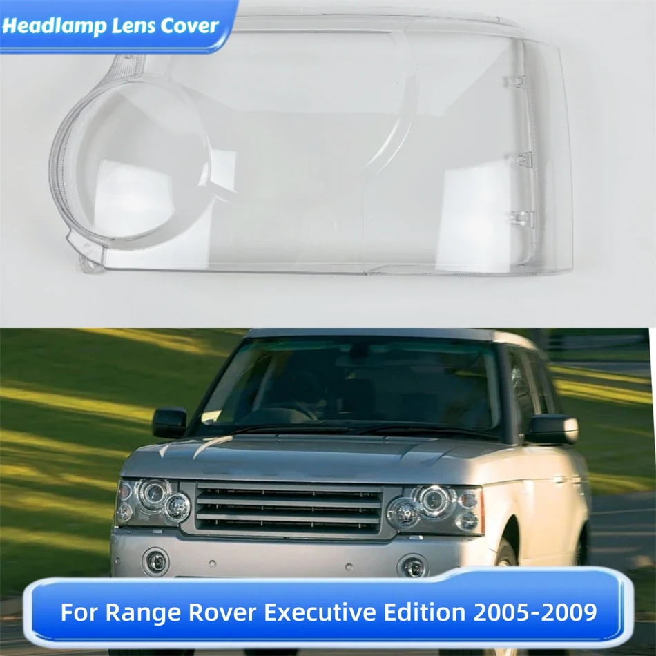 

For Land Rover Range Rover Executive Edition 2005 2006 2007 2008 2009 Cars Transparent PC Material Headlights Glass Shell