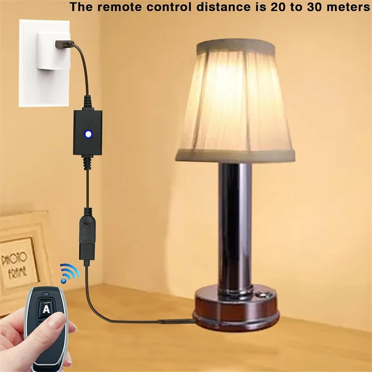 A002 DC5V USB Wireless Remote Control Switch 433mhz Drive Switch LED Light Mini Motor Bar Reading Light Fan