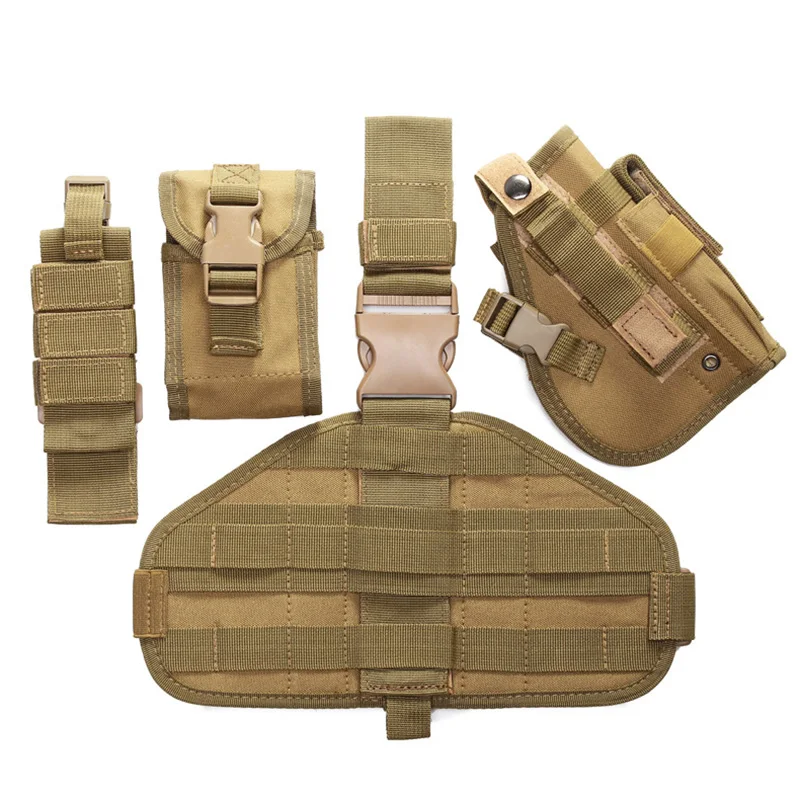 Outdoor hunting accessories thigh bag suitable for G17, 18, 19, 26, 34 and above right-handed Molle handguns - view 6