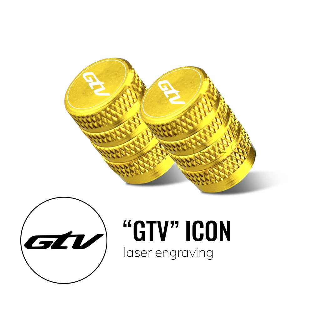 Für Vespa GTS 125 150 300 Super 300 Super 300 GTV 125 GTV 250 GTV 300 Motorrad Standard Ventil Kappe Set Reifen kappen Set Aluminium