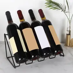 Sturdy Iron Stand Multi Groove Bottle Stand Cabinet Shelf Organizer Storage Bar Tools Holder Bar Area Decorative Organizer New