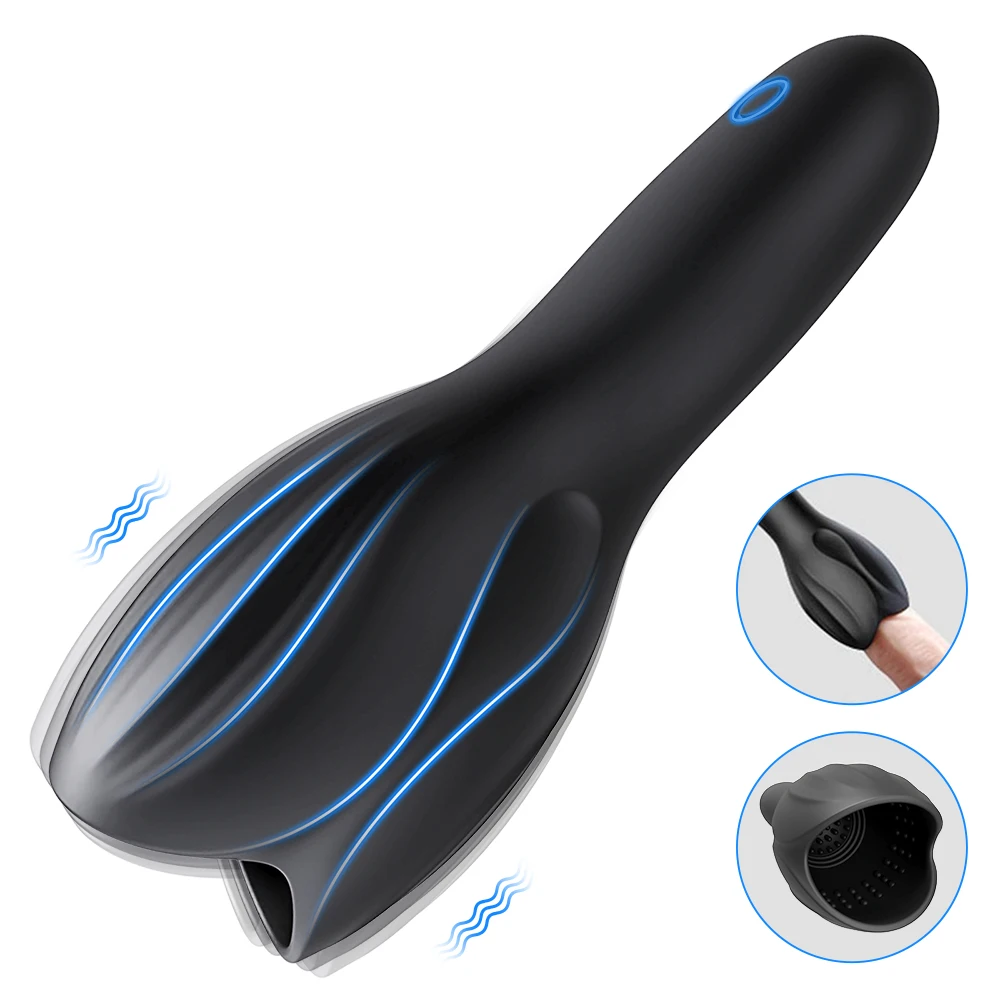 Exerciser Glans Stimulater Massager Penis Delay Trainer Mens Vibrator Male Masturbator Equipment Sex Toys For Men Adult Male