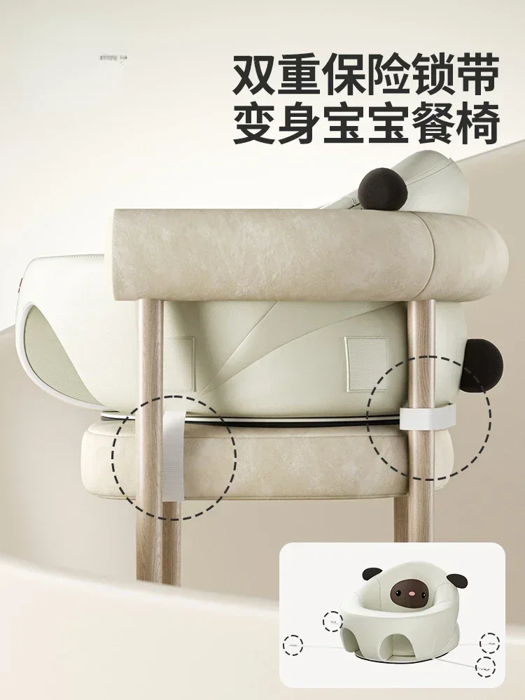 

Babies learn how to sit on chairs. Babies can sit upright without hurting their spine. Fall prevention training for babies.