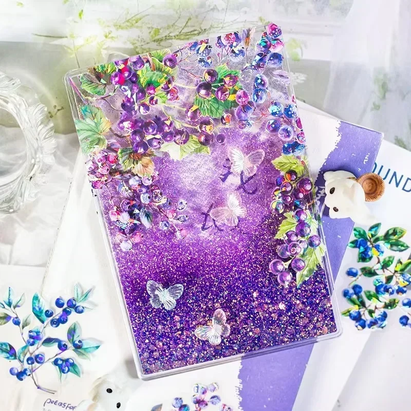 20pcs PET Sea Light Sticker Package Stationery Selections Supplies Fruit Filled Branches Decorative Scrapbook cut 136*90mm