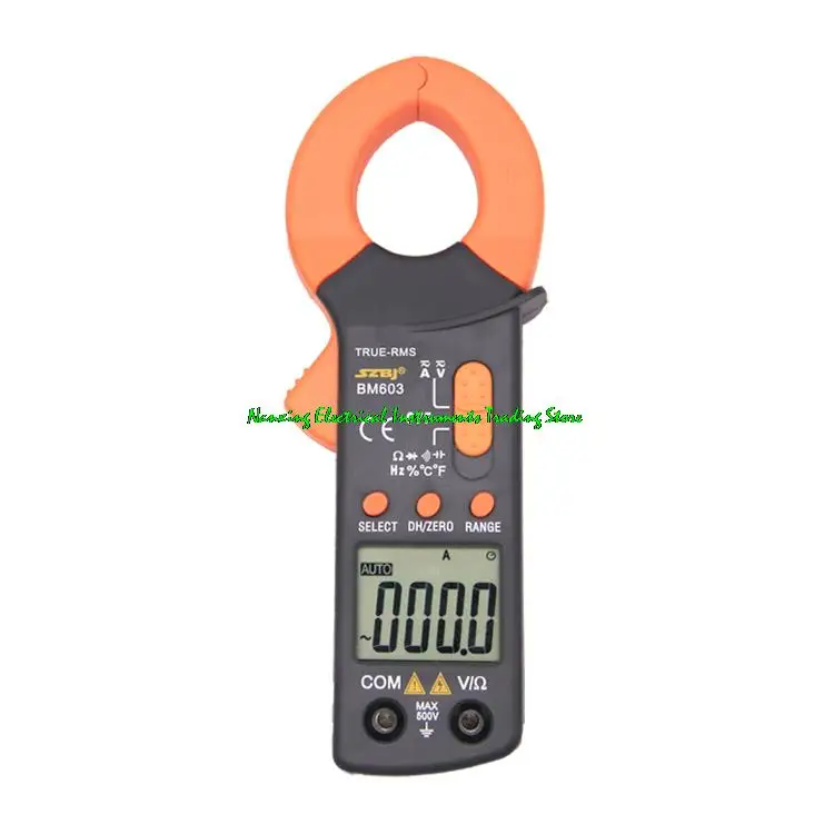 

SZBJ BM603 True RMS temperature INR Hz overload protection 3999 count pocket digital AC/DC clamp meter multimeter