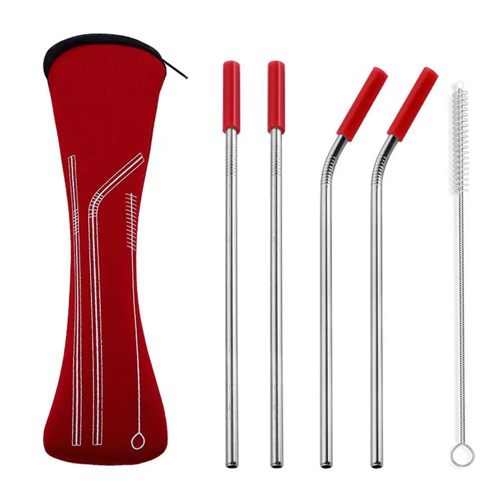 Stainless Steel Scratch-resistant Sustainable Eco-friendly Alternative To Plastic Straws Drinking Straws Reusable Steel Straws