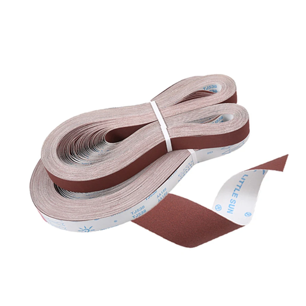 1pcs 50 x 2100mm Aluminum Oxide Sanding Belts 120 - 600 Grit Abrasive Sand Screen Band for Sander Grinding Polishing Metal Alloy