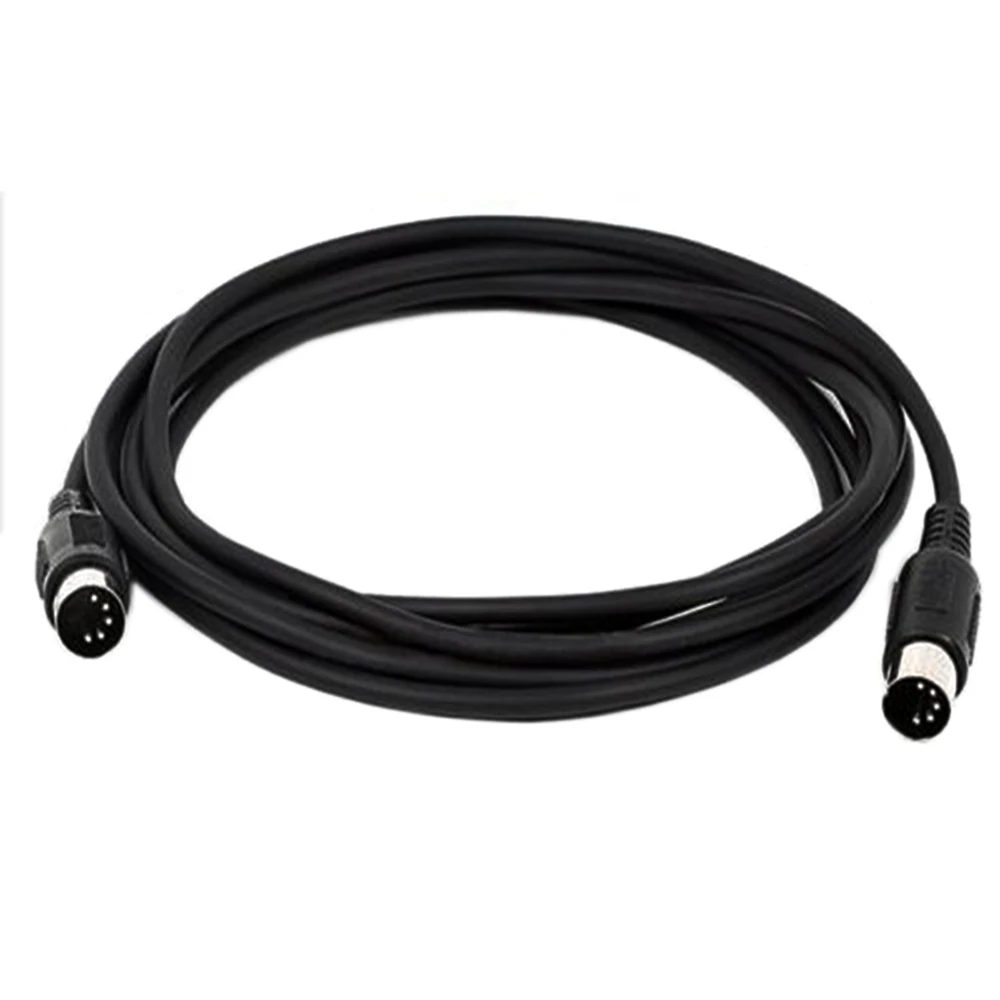 MIDI DIN 5PIN Male to Male Cable MIDI 5 Pin DIN Plug to 5 Pin DIN Audio Extension Male Cable din-5pin M/M Cable Adapter 1m/1.5m