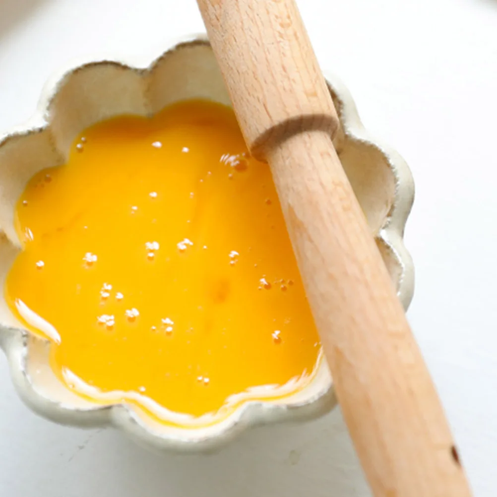 

2Pcs Pastry Baking Brushes Kitchen Grill Cooking Bread Oil Brush Natural Beech Wood Handle Boar Bristles Bakeware Set Round Flat