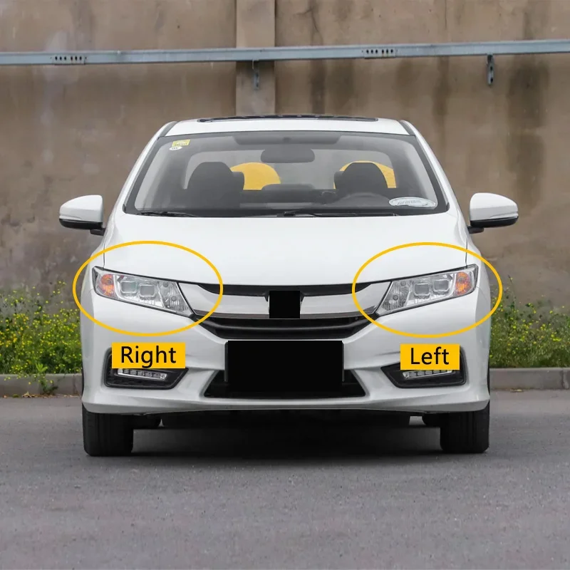 Voor Honda City 2015 ~ 2019 Auto Voorste Koplamp Lenskap Auto Koplamp Lampenkap Glazen Lamphoes