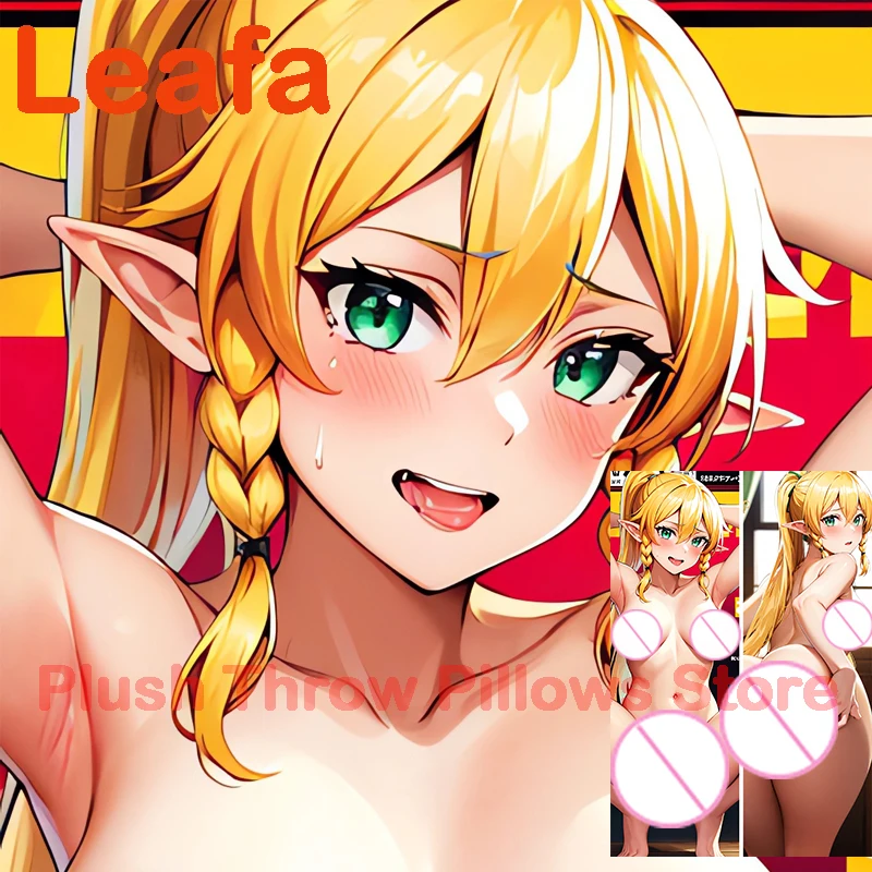 Dakimakura anime Leafa Double-sided Print Life-size body pillows cover Adult pillowcase