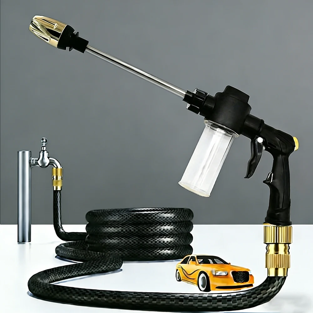 NEUE Hochdruck-Autowaschpistole, Verstellbare Autowaschmaschine, Gartenbewässerungswerkzeug, Schlauchdüse, Sprinkler, Schaumwassersprüher