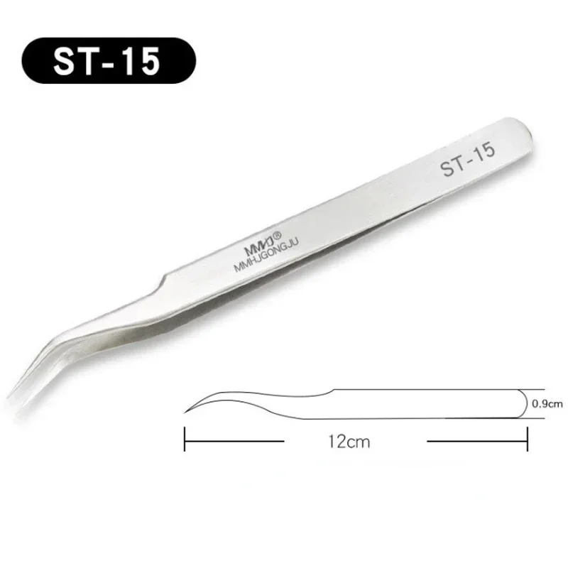 Stainless Steel Tweezers High Precision Set Eyelash Extension Eyelashes Extensions Tweezer Tools Pincet