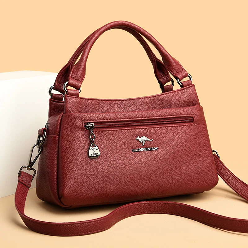 Borse a tracolla in vera pelle donna 2023 borse di tendenza borse a tracolla con marchio da donna 100% pelle di mucca Sac Casual di lusso