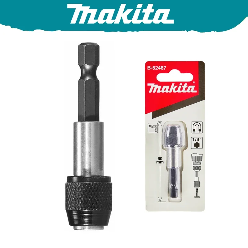 

Магнитный держатель для ударных бит Makita B-52467, быстросменный, 1/4"x60 мм, шестигранный хвостовик, с фиксацией, высокая твердость, прочный инструментальный аксессуар