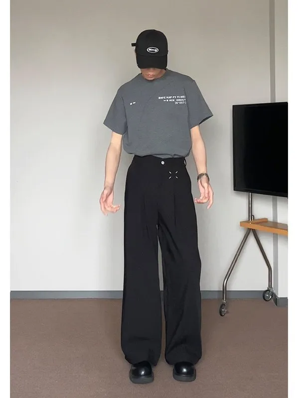 

Мужские брюки с прямыми штанинами American High Street Sle, осенне-зимние повседневные брюки CleanFit, молодежная модная смесь полиэстера