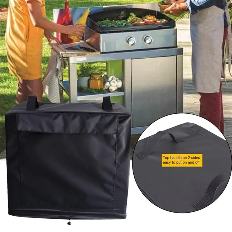 ABAE-Pizza Oven Cart Table Cover With Drawstring, Outdoor Pizza Oven Cover Waterproof Cover , For Rolling Kitchen Cart