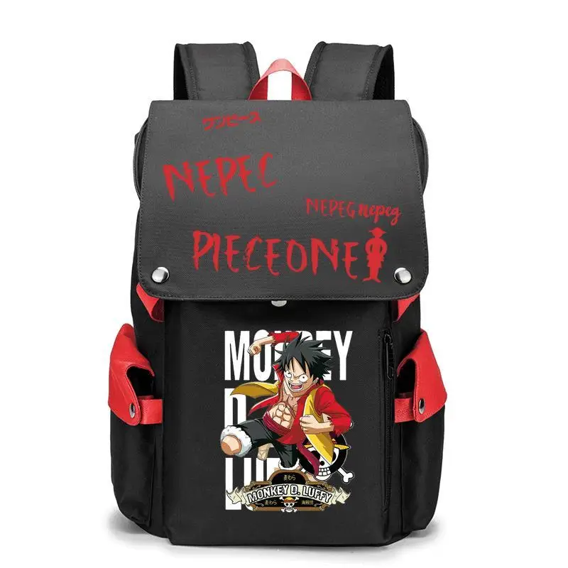 

Цельный рюкзак Luffy, мужской школьный рюкзак большой вместимости, Корейская версия модного бренда, рюкзак, красивая мода