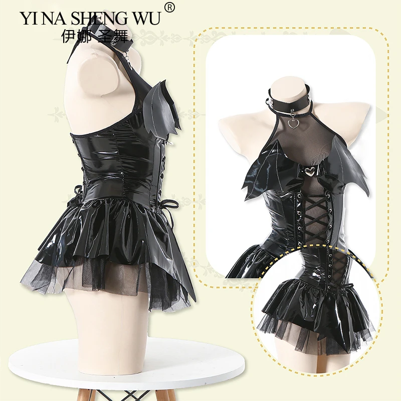 Anime Cos Witch Cosplay Costume Female Devil Skirt Sexy Girl Halloween Cosplay Costume Bats Dress Punk Y2k E-girl Gothic Clothes