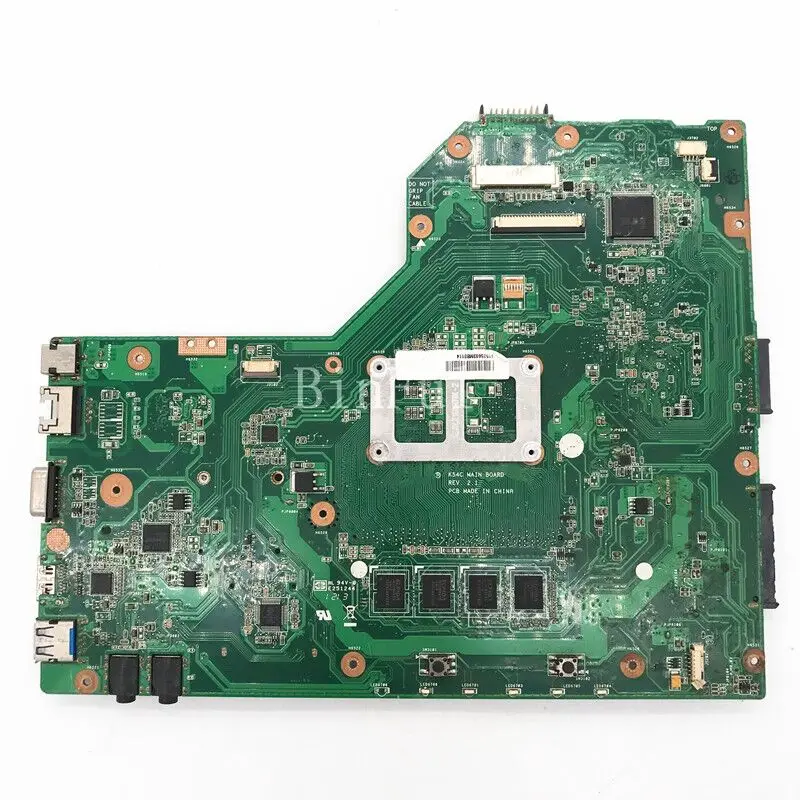 Laptop Motherboard para ASUS, 100% completo testado, funcionando bem, K54C REV.2.1, HM65 SLJ4P